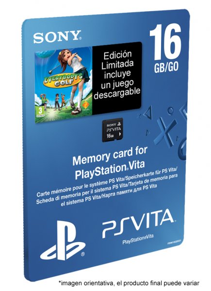 Memory Card 16 Gb Everybodys Golf Voucher Sony Ps Vita